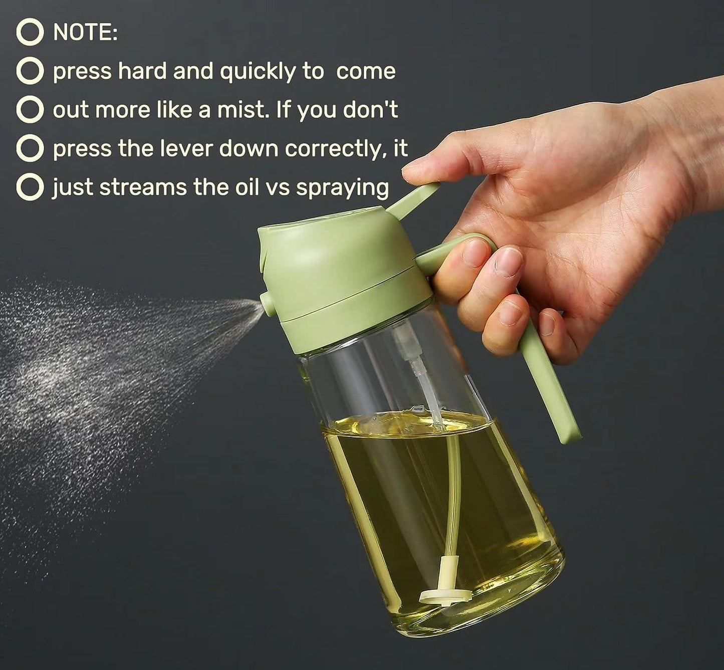 2 in 1 Portable Oil Sprayer & Dispenser