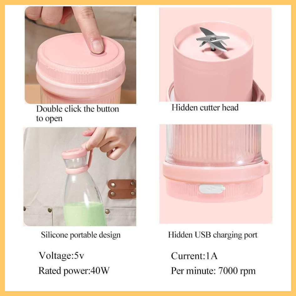 BlendGo – Portable USB Rechargeable Mini Juicer