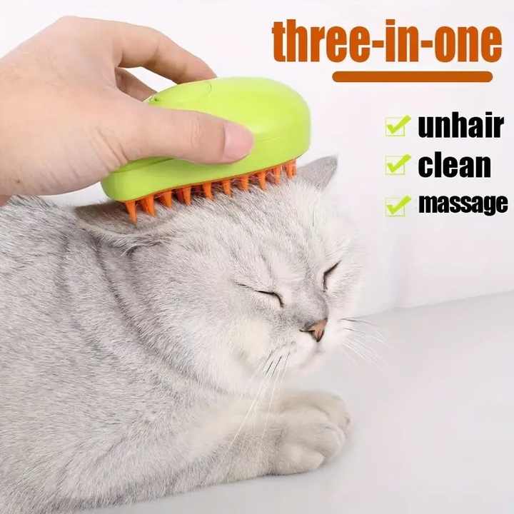 FurMist – 3-in-1 Steaming Pet Hairbrush