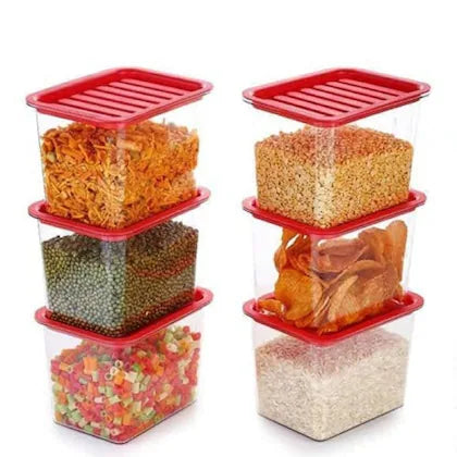 FreshNest β 1000ml Kitchen Storage Containers (Pack of 6)