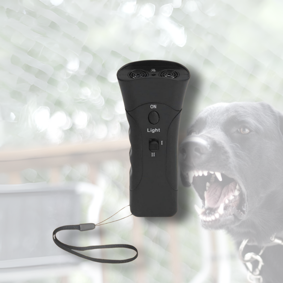 BarkShield – Ultrasonic Dog Repeller & LED Flashlight