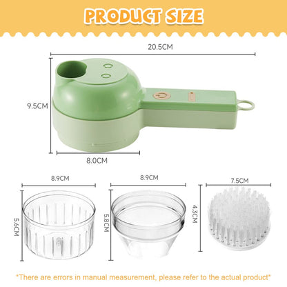 ChopEasy – 4-in-1 Portable Electric Vegetable Cutter Set