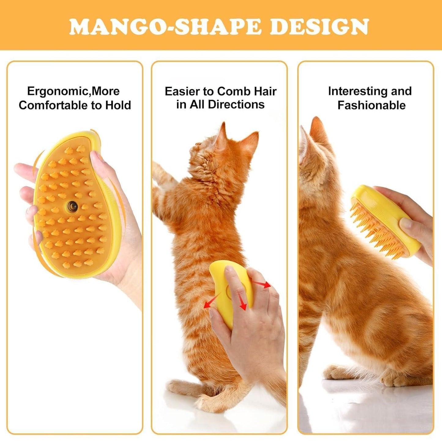 FurMist – 3-in-1 Steaming Pet Hairbrush