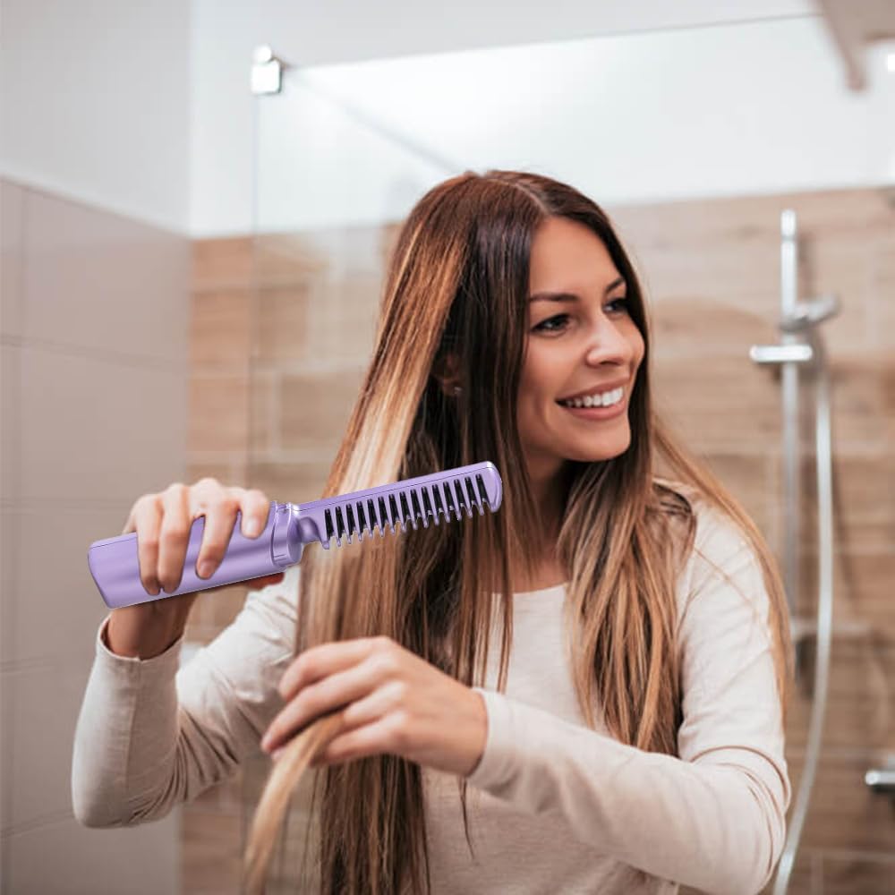 ZenComb – Cordless Mini Hair Straightener & Hot Comb