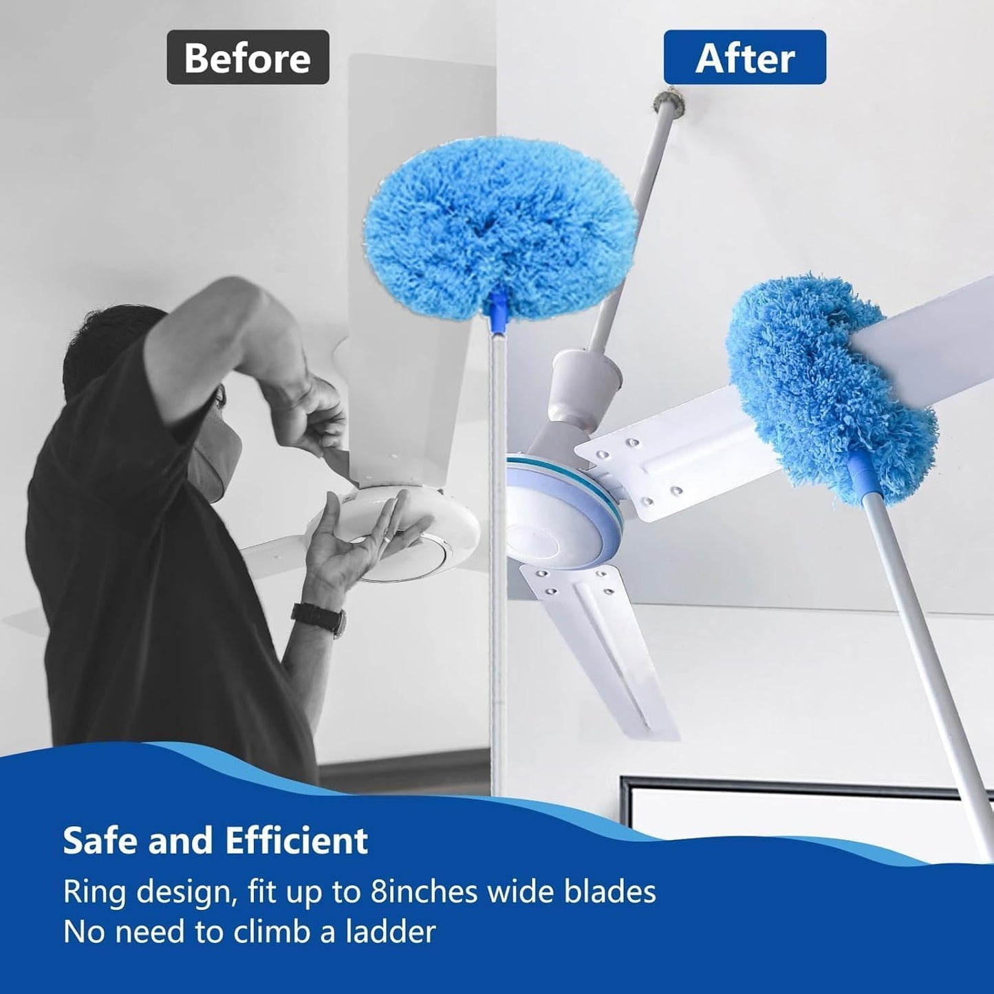 SkyDuster – Washable Ceiling Fan Cleaner Duster