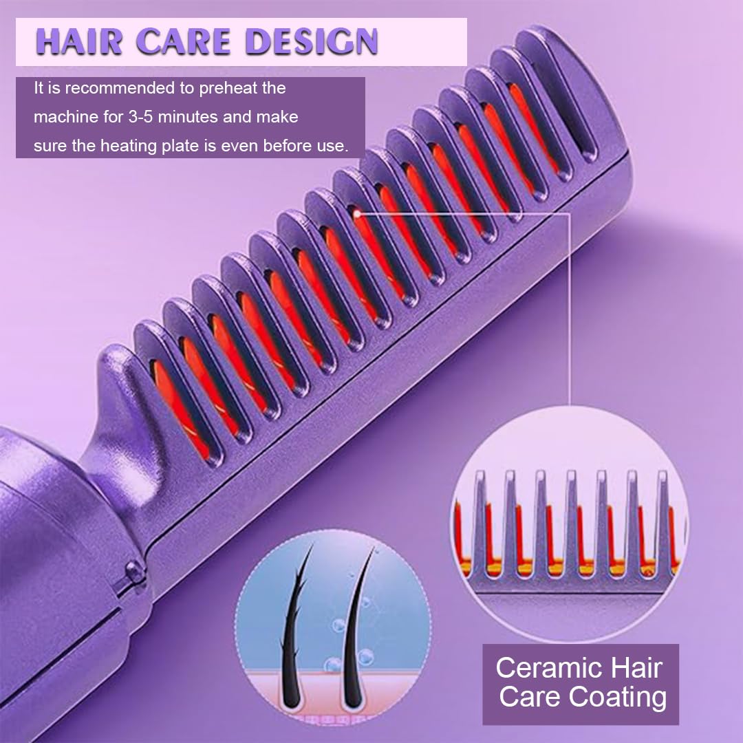 ZenComb – Cordless Mini Hair Straightener & Hot Comb