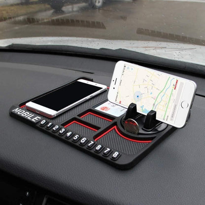 DashDock Pro – Anti-Slip Dashboard Phone Holder with Number Display