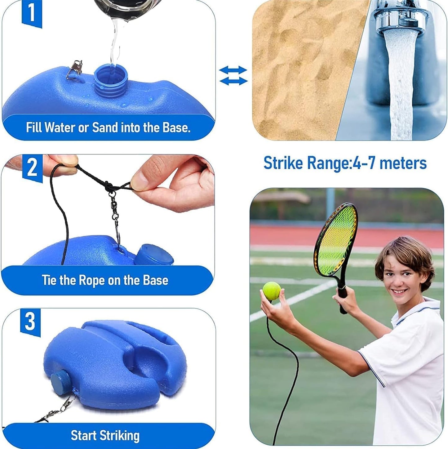 TennisLoop Solo Rebound Trainer with String
