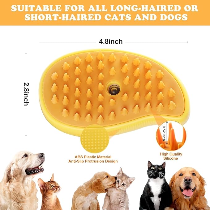 FurMist – 3-in-1 Steaming Pet Hairbrush