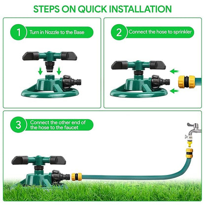 SpinSpray – 360° Automatic Garden Sprinkler