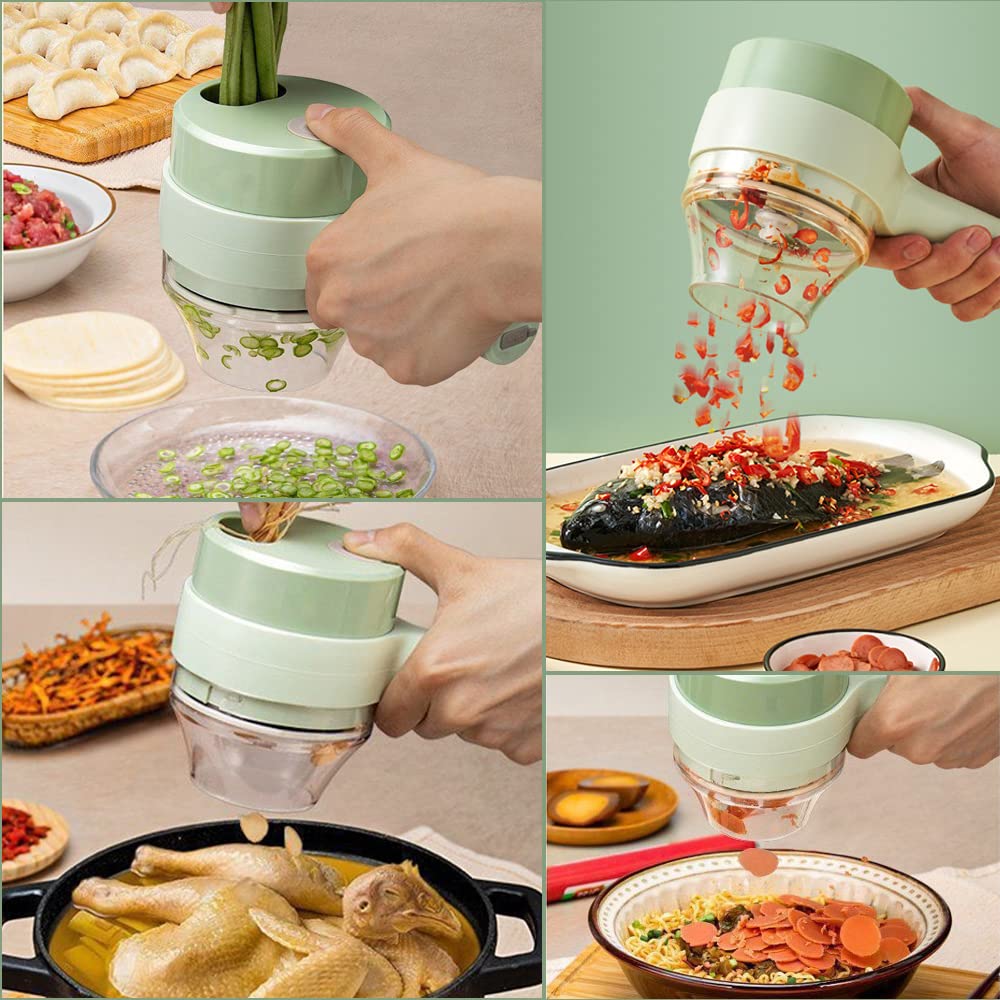 ChopEasy – 4-in-1 Portable Electric Vegetable Cutter Set
