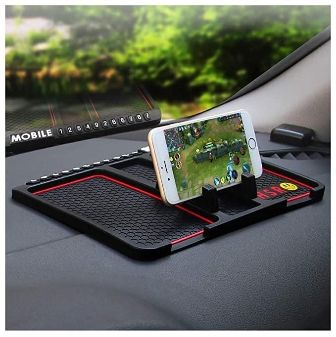DashDock Pro – Anti-Slip Dashboard Phone Holder with Number Display