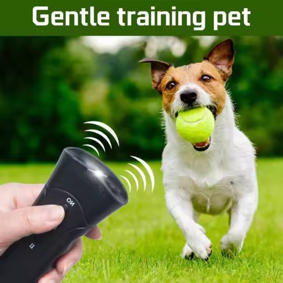 BarkShield – Ultrasonic Dog Repeller & LED Flashlight