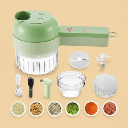 ChopEasy – 4-in-1 Portable Electric Vegetable Cutter Set
