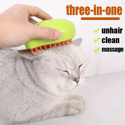 FurMist – 3-in-1 Steaming Pet Hairbrush
