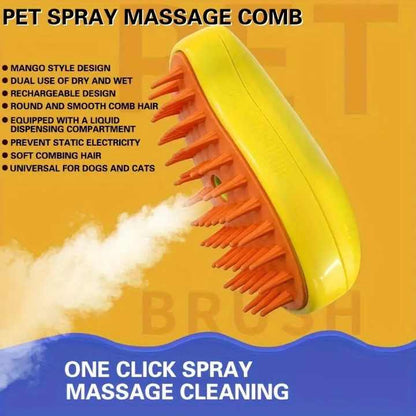 FurMist – 3-in-1 Steaming Pet Hairbrush
