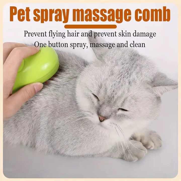 FurMist – 3-in-1 Steaming Pet Hairbrush