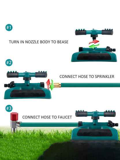 SpinSpray – 360° Automatic Garden Sprinkler