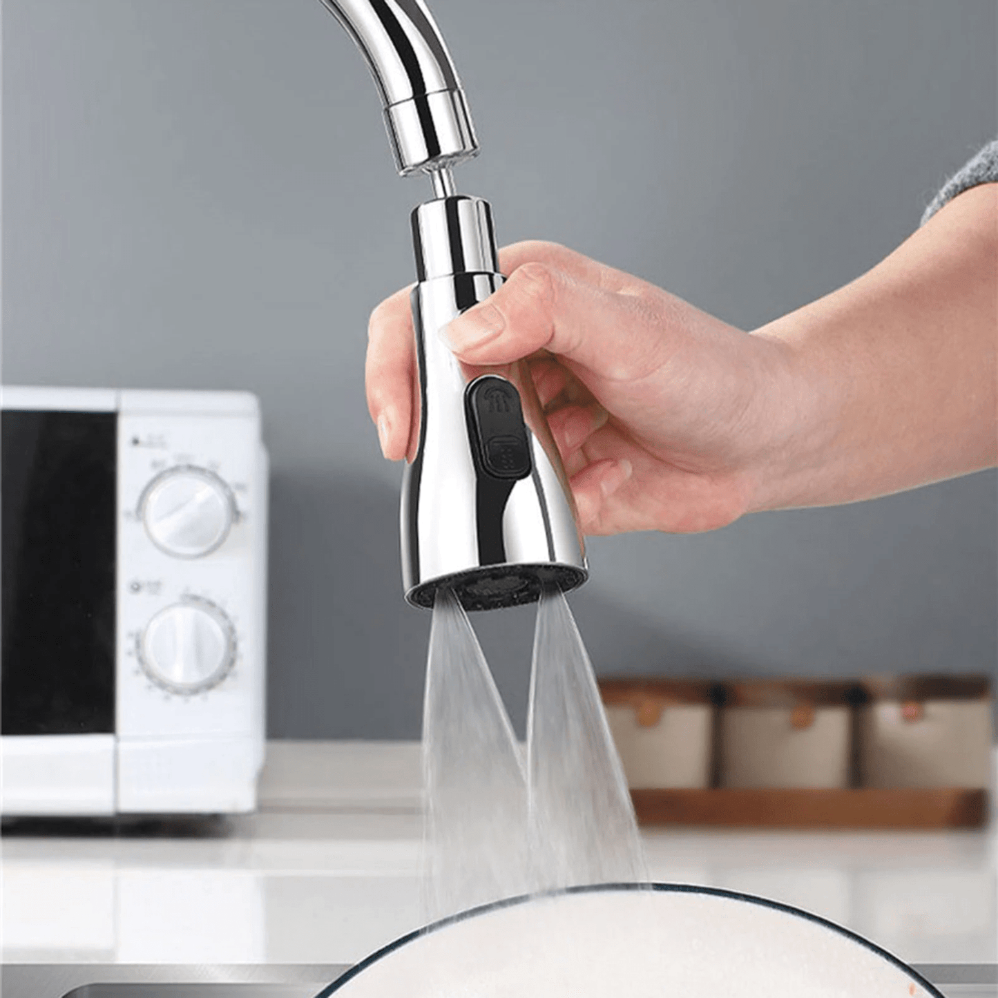 🚿 AquaCraft – 3-Mode Stainless Steel Kitchen Fauce