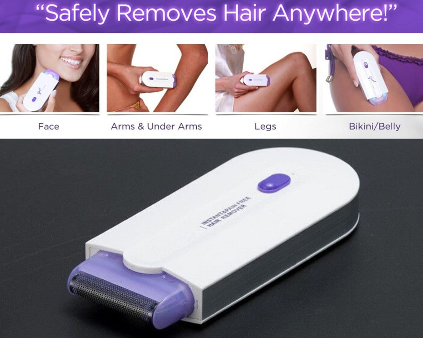 GlowTrim -  Rechargeable Instant Hair Remover