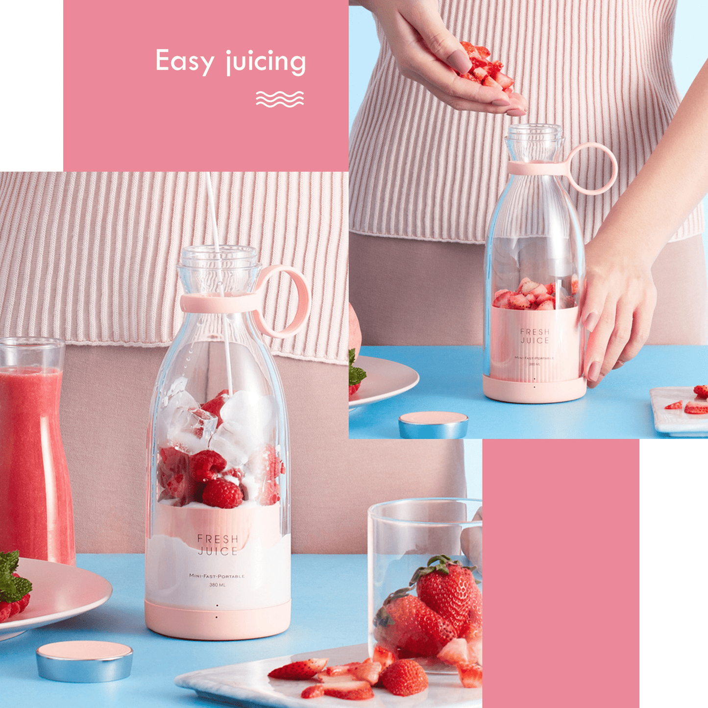 BlendGo – Portable USB Rechargeable Mini Juicer