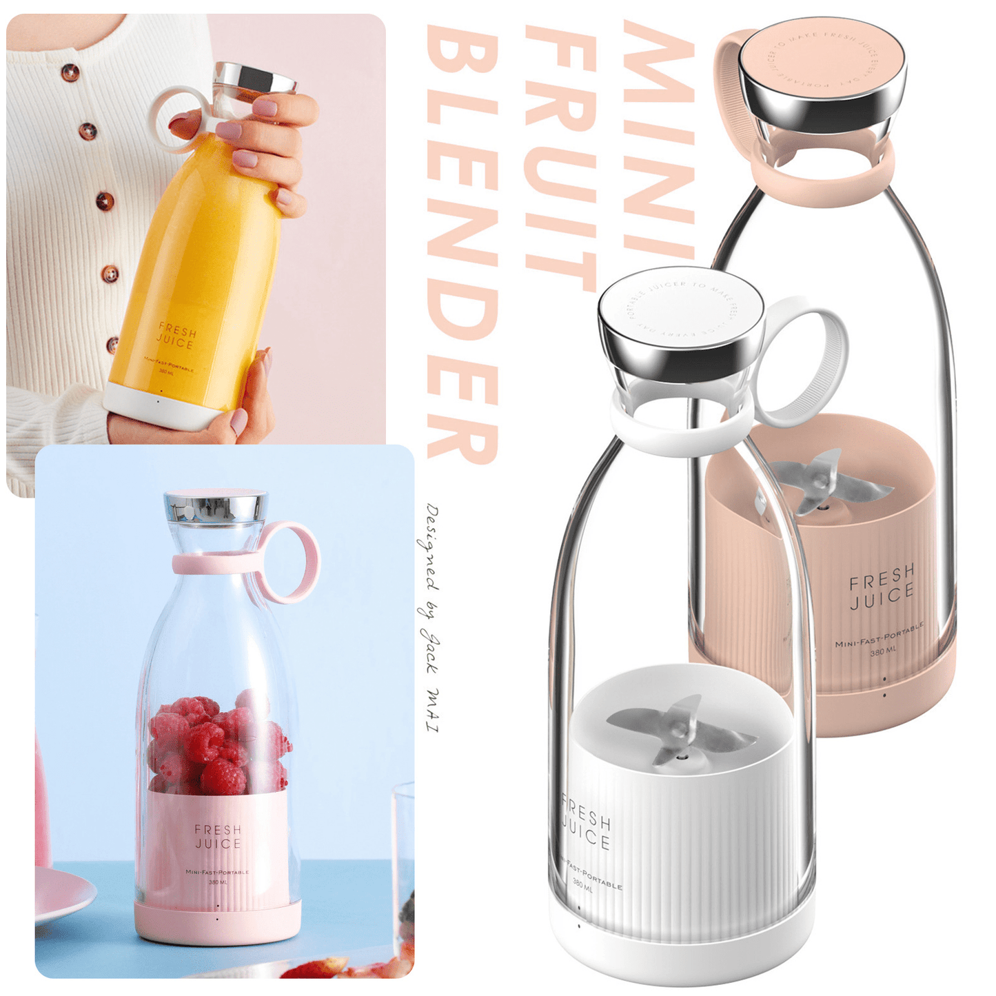 BlendGo – Portable USB Rechargeable Mini Juicer