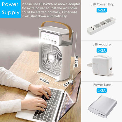 CoolMist Pro – Portable USB Mist Fan & Air Cooler