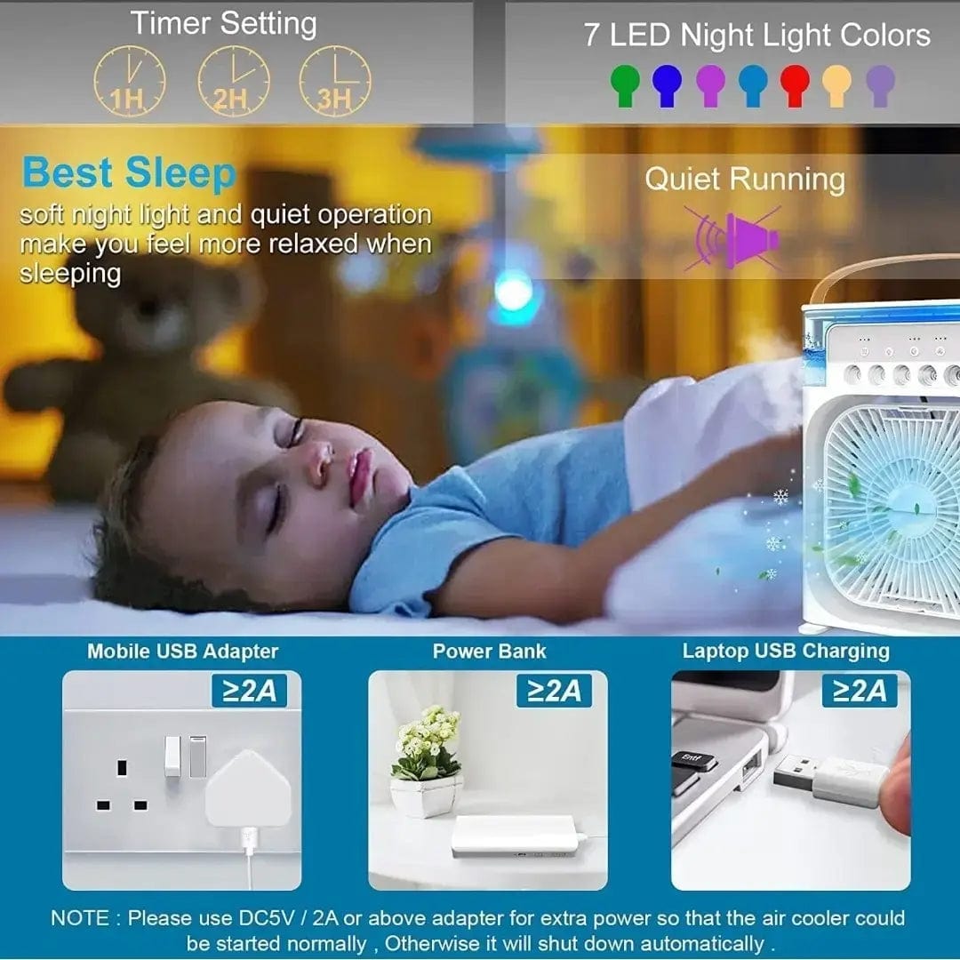CoolMist Pro – Portable USB Mist Fan & Air Cooler