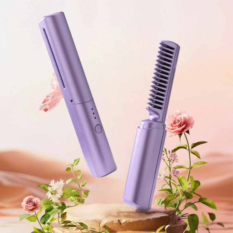 ZenComb – Cordless Mini Hair Straightener & Hot Comb